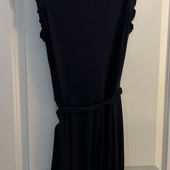 Boden size 8 Ruffle fixed wrap Navy dress - Picture 2 of 4